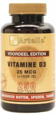 Artelle Vitamine D3 25 mcg 250 softgels