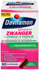 Davitamon  Compleet Zwanger Omega-3 Visolie 60 capsules