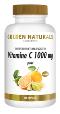 Golden Naturals Vitamine C 1000 puur 180vc