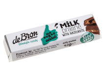 De Bron Chocolade melk hazelnoot suikervrij 42g