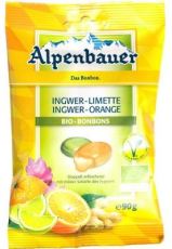 alpenbauer Biologische Gember-Sinasappel-Limoen Bonbons 90 gram