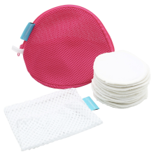 HappyBear Wasbare zoogcompressen (10st) - Inclusief wasnet en tasje 