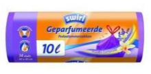 Swirl Afvalzakken Geparfumeerd Vanille Lavedel 10 Liter 14 stuks