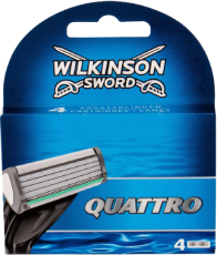 Wilkinson Sword Quattro Scheermesjes 4 stuks