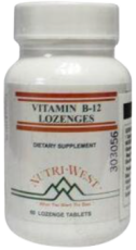 nutri west Vitamine B12 Lozenges 60 tabletten