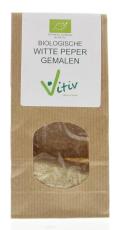 Vitiv Peper Wit Gemalen Biologisch 40g