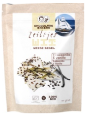 chocolatemakers Bio Chocozeiltjes Wit Vanille met Cacaonibs Biologisch 100g