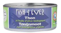 fish 4 ever Tonijnmoot in Olijfolie 160g