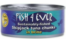 fish 4 ever Tonijnstukken in Water 160g