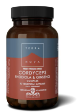 Terranova Cordyceps, Rhodiola & Ginseng 50ca