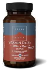 Terranova Vitamine D3 1000IU met K2 50 mcg Complex 50ca