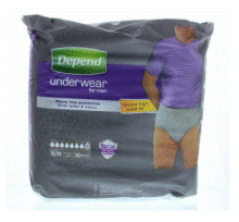 Depend Pants Men Super S/M 10st