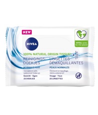 Nivea 3-IN-1 Reinigingsdoekjes Normale Huid 25 Stuks