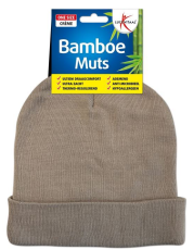 Lucovitaal Muts Bamboe Beige 1 stuk