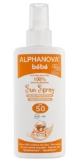 Alphanova Sun Zonnebrand Spray SPF50 Baby Zonder Parfum Bio 125ml