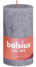 Bolsius Rustiek Stompkaars Shine 130/68 Frosted Lavender 1st
