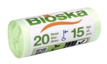 bioska Afvalzakken 20L 15st