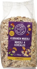 your organic nature 4 granen muesli 500gr