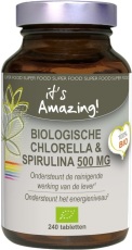 It's Amazing Biologische Chlorella & Spirulina 500 mg 240tb