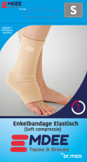 Emdee Elastic Support Enkel S Huidskleur 1st