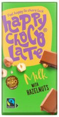 happy chocolade Melk Hazelnoot 200gr
