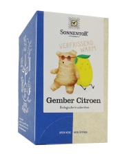 Sonnentor Gember citroen thee bio 18 Stuks