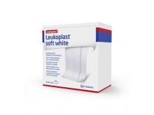 Leukoplast Soft white 5mx8cm 1 Stuk