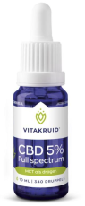 Vitakruid CBD Olie 5% Full spectrum 10ml