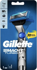 Gillette Mach3 Turbo Apparaat + 1 Mesje 1 stuk