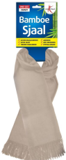Lucovitaal Sjaal Bamboe Beige 1stuk