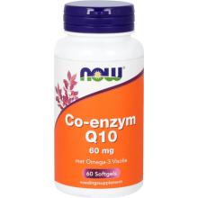 Now Co-Enzym Q10 met Omega-3 Visolie 60 softgels