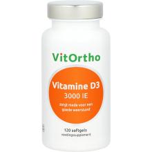 Vitortho Vitamine D3 3000IE 120 softgels