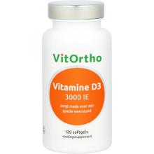 Vitortho Vitamine D3 3000IE 120 softgels