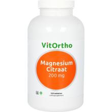 Vitortho Magnesium citraat 200 mg 250tb