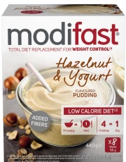 Modifast Pudding Yoghurt Hazelnoot  8 sachets