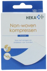 Heka Kompres Non-Woven 5 x 5 CM Steriel 10 Stuks