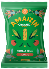Amaizin Corn rolls bio tomaat 100g