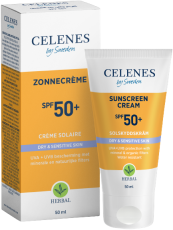 Celenes Herbal Zonnecr&egrave;me SPF50+ Droge & Gevoelige Huid 50ml