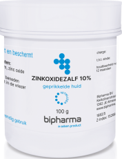 Bipharma Zinkoxidezalf 10% 100 gram