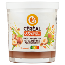 C&eacute;r&eacute;al Hazelnootpasta Minder Suiker 200 gram