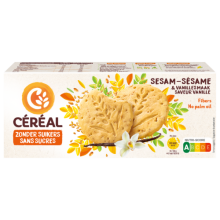 C&eacute;r&eacute;al Sesam Vanille Koek 132 gram