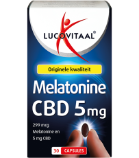 Lucovitaal Melatonine CBD 5 MG 30 Capsules