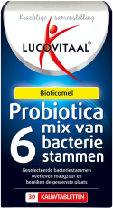Lucovitaal Probiotica Mix Van 6 Bacterie Stammen 30 kauwtabletten