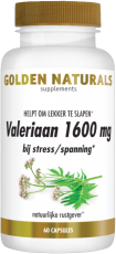 Golden Naturals Valeriaan 1600mg 60ca