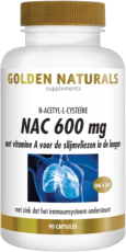 Golden Naturals NAC 600mg 90 veganistische capsules
