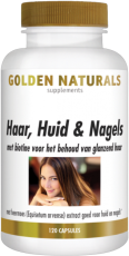 Golden Naturals Haar, Huid & Nagels 120 vegetarische capsules