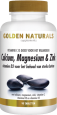 Golden Naturals Calcium Magnesium & Zink 90 vegetarische tabletten