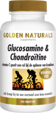Golden Naturals Glucosamine & Chondro&iuml;tine 240 tabletten