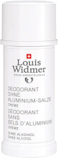 Louis Widmer Deodorant zonder Aluminiumzouten Crème Ongeparfumeerd 40ml