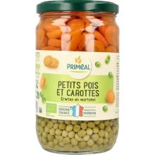 Primeal Doperwten en Wortelschijfjes Bio 720 ML